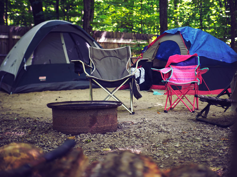 Relaxing campsite